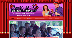 Desktop Screenshot of magicbarrykidsparty.com